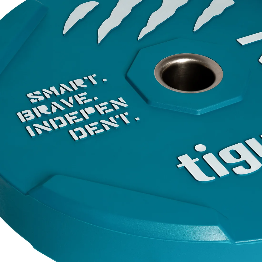 Close-up of the steel core insert and the moulded octagonal hub of a tiguar interlock plate